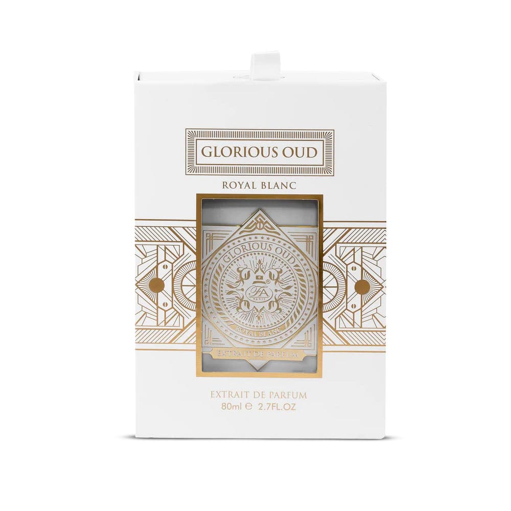 box Extrait de parfum Glorious Oud (Royal Blanc) Oud 80ml - French Avenue